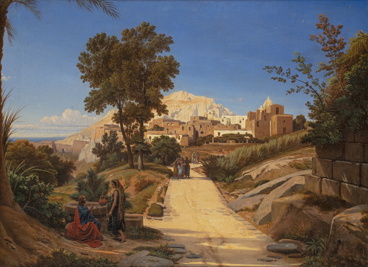 Théodore Caruelle d’Aligny, Entretien de Jésus avec la Samaritaine, 1837, huile sur toile, 72 x 83,7 cm, Paris, Collection Antoine Béal