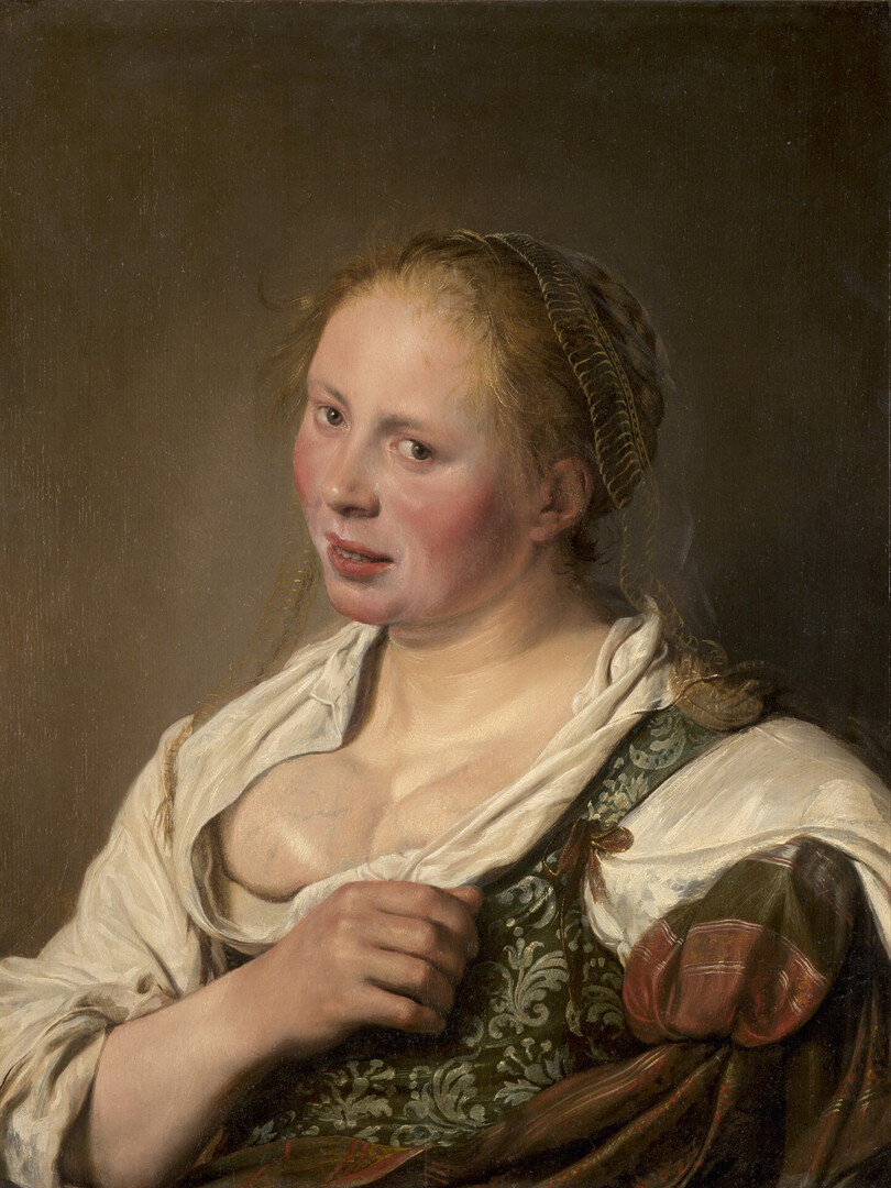 Salomon de Bray, Jeune paysanne, 1635, PE.1406.A, après restauration