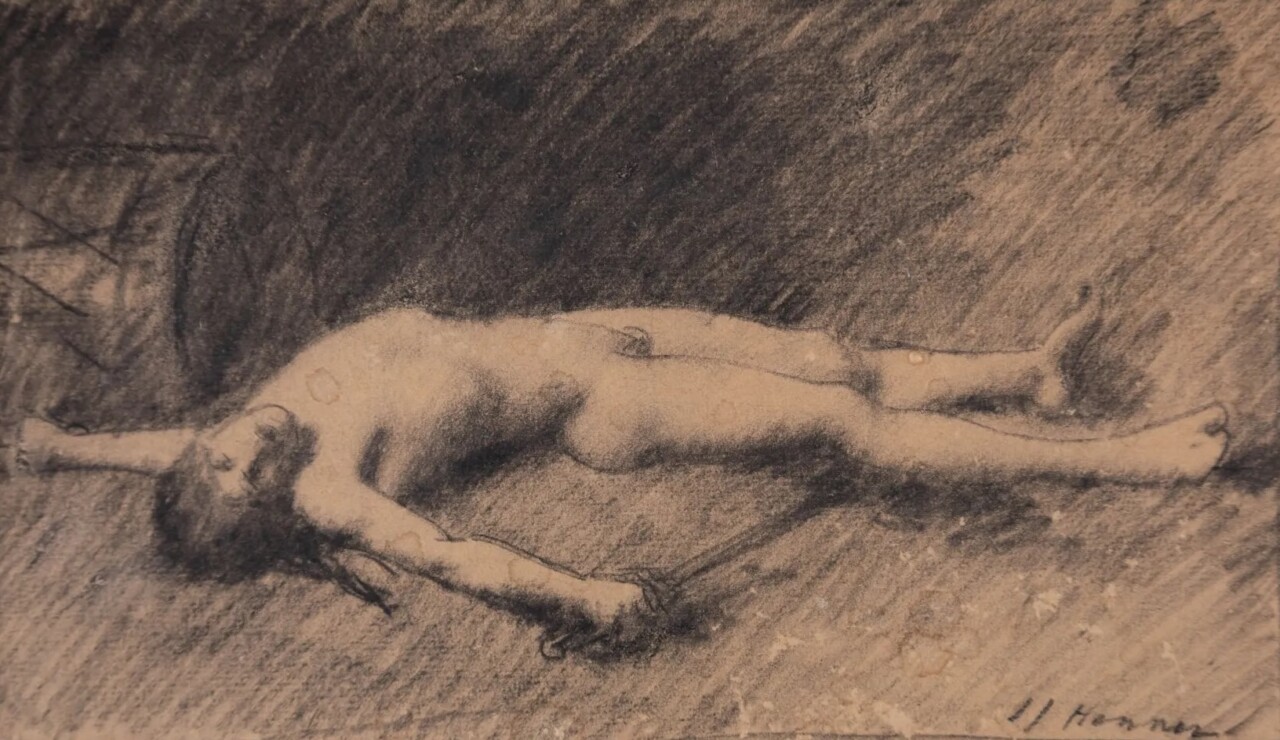 Jean-Jacques Henner, Étude pour La Mort de Bara, esquisse, vers 1882, inv. 2025.13.1